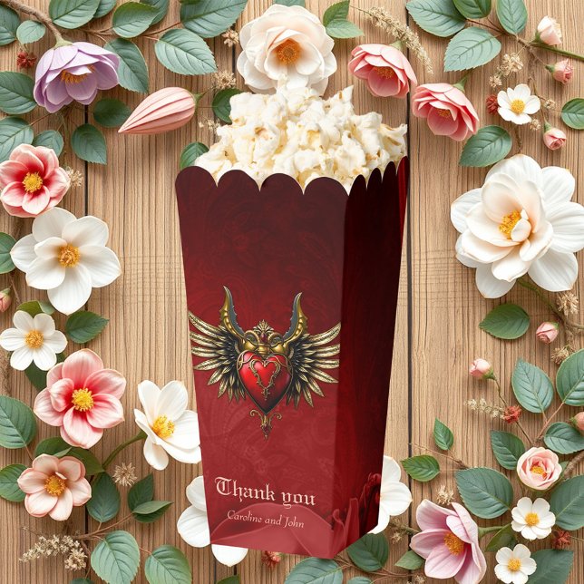 Caja Para Regalos Romance gótico, corazón de pasión. (Subido por el creador)