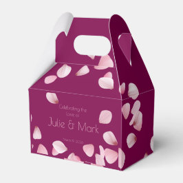 Caja Para Regalos Romantic Pink Petals Wedding Gable