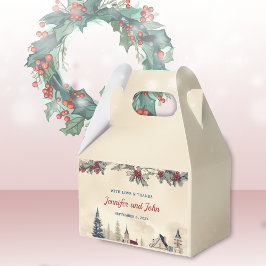 Caja Para Regalos Romántica boda invernal