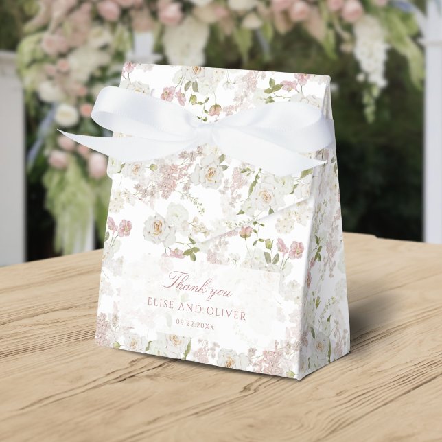 Caja Para Regalos Romántico Patrón de Alcáner Floral Rubor (Subido por el creador)