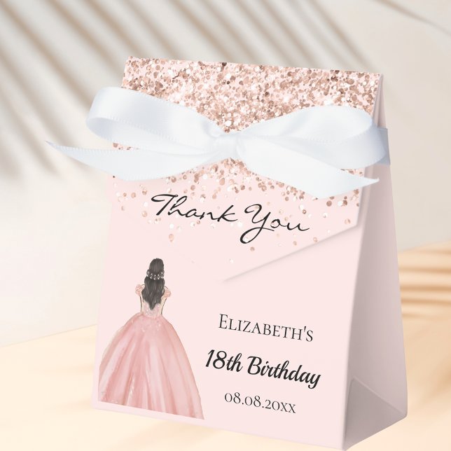 Caja Para Regalos Ropa de princesa de oro rosa de cumpleaños (Subido por el creador)