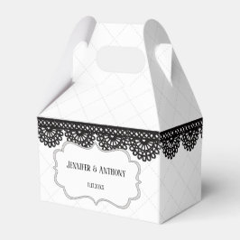 Caja Para Regalos Ropa negra en la boda blanca personalizada