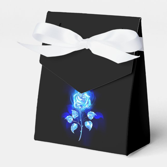 Caja Para Regalos Rosa azul en llamas (Front Side)