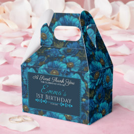 Caja Para Regalos Rosa azul lindo Gracias