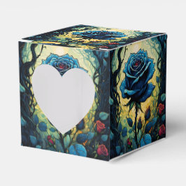 Caja Para Regalos Rosa azul Vines 1 Corazón