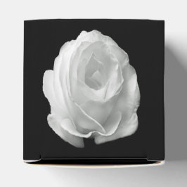 Caja Para Regalos rosa-blanca-sobre-fondo-negro