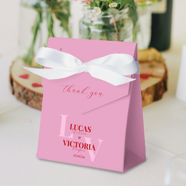 Caja Para Regalos Rosa brillante y boda rojo (Subido por el creador)