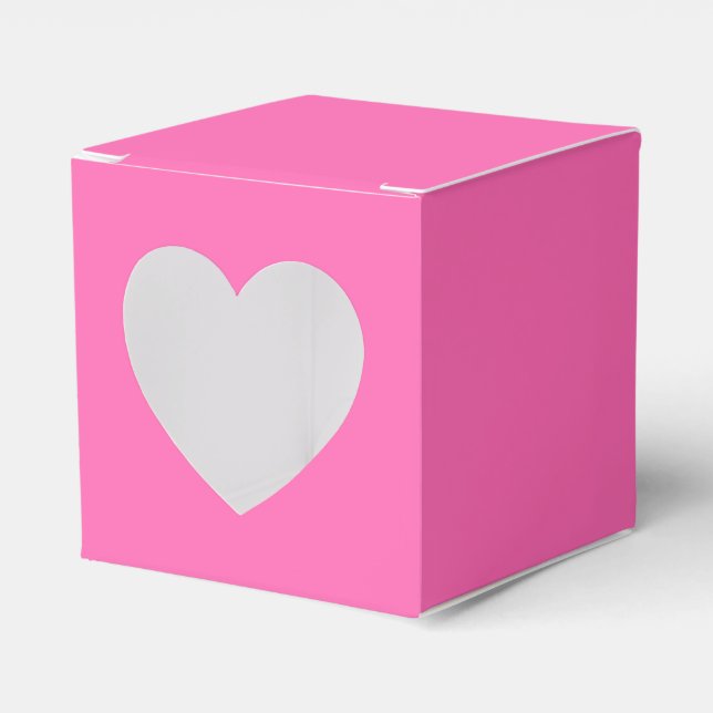 Caja Para Regalos Rosa caliente brillante (Anverso)