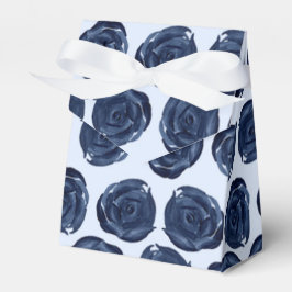 Caja Para Regalos Rosa de Acuarela Azul Vides Cottage Chic Boda