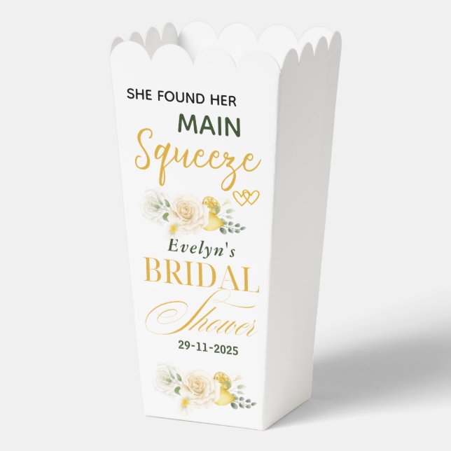 Caja Para Regalos Rosa de Bridal de Squeeze Lemons Eucalyptus (Anverso)