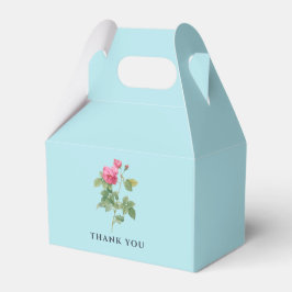 Caja Para Regalos Rosa de cosecha Floral Pastel Azul Fiesta Botánico