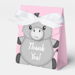 Caja Para Regalos Rosa de Donkey Baby Shower