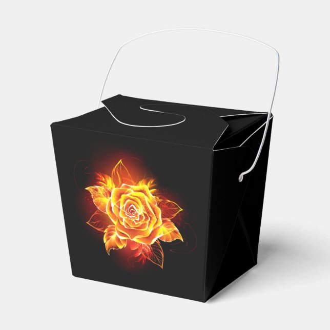 Caja Para Regalos Rosa de incendios en auge (Front Side)