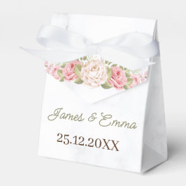 Caja Para Regalos Rosa elegante personalizada