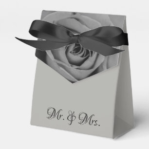 Caja Para Regalos Rosa monocromático Sr. y la Sra. Tent Favor Box