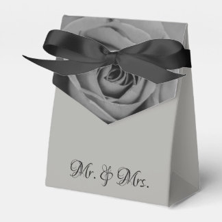 Caja Para Regalos Rosa monocromático Sr. y la Sra. Tent Favor Box