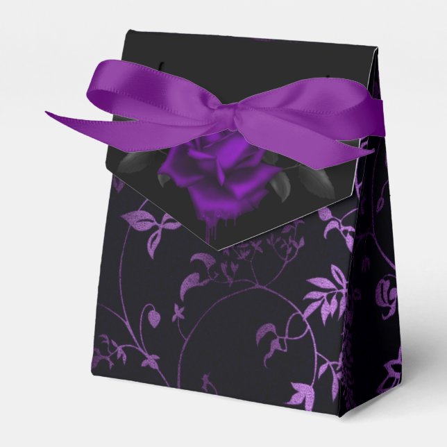 Caja Para Regalos Rosa morado gótico oscuro (Front Side)