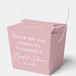 Caja Para Regalos Rosa Polvoriento Chic Suerte Personalizada para De