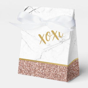 Caja Para Regalos Rosa Purpurina rosa dorado dulce de cumpleaños mo