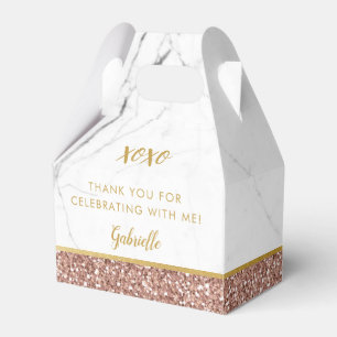 Caja Para Regalos Rosa Purpurina rosado Fiesta de mármol