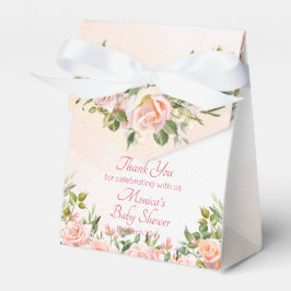 Caja Para Regalos Rosa rosa de color crema pastel personalizada