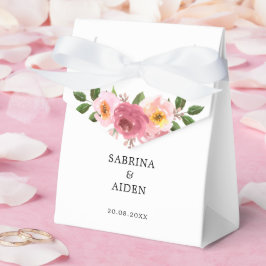 Caja Para Regalos rosa terroso | Boda Floral rosa Rubor
