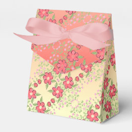 Caja Para Regalos Rosa Verde Rosa y Amarillo