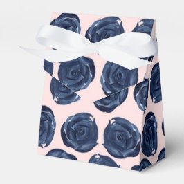 Caja Para Regalos Rosa Vides de Acuarela de Agua Azul Rosa de Cabaña