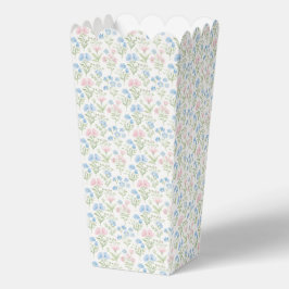 Caja Para Regalos Rosa y Azul Floral Grandmillennial