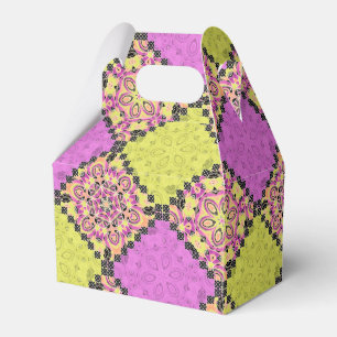Caja Para Regalos Rosa y cal, patchwork