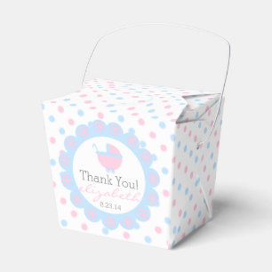 Caja Para Regalos Rosa y ducha del Azul-Bebé