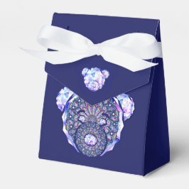 Caja Para Regalos Rosace azul o rojo para bebé y niño