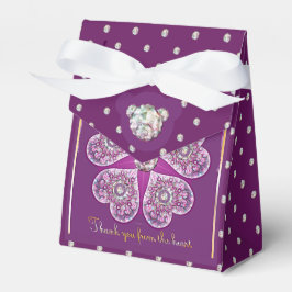 Caja Para Regalos Rosace azul o rojo para bebé y niño