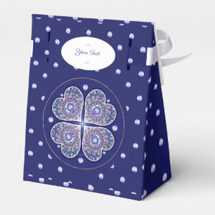 Caja Para Regalos Rosario azul