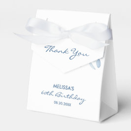 Caja Para Regalos Rosas azules modernos vegetación floral Cumpleaños