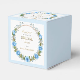 Caja Para Regalos Rosas azules polvorientas elegantes y aliento de b