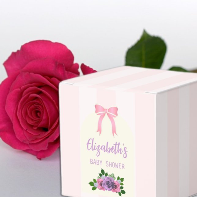Caja Para Regalos Rosas del jardín rosan Baby Shower (Subido por el creador)