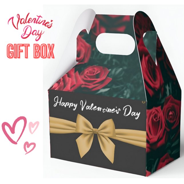 Caja Para Regalos Rosas El día de San Valentín románticos con elegan (Subido por el creador)