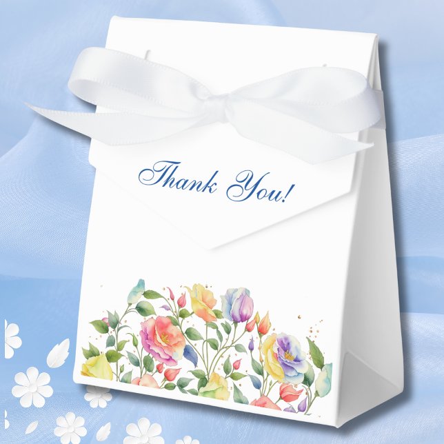 Caja Para Regalos Rosas florales brillantes rosadas femeninas duchas (Subido por el creador)