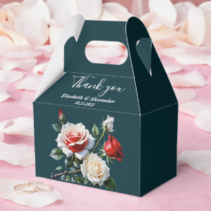 Caja Para Regalos Rosas florales de boda de color rosa blanco rojo o
