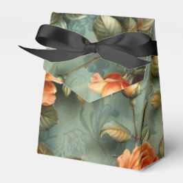 Caja Para Regalos Rosas Melocotón