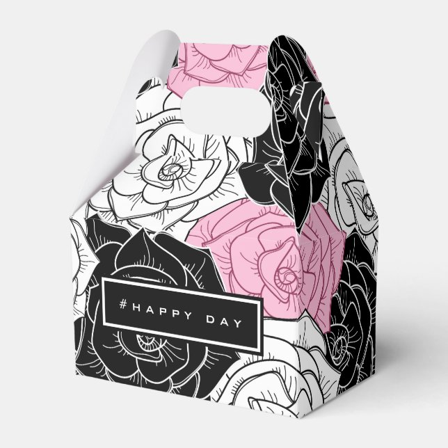 Caja Para Regalos Rosas modernos (Front Side)