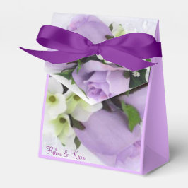 Caja Para Regalos Rosas morados
