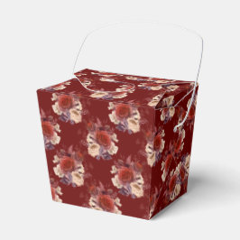 Caja Para Regalos Rosas Rojas Románticas Florales