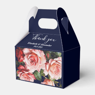 Caja Para Regalos Rosas rojas y rosadas oscuras y melancólicas boda 