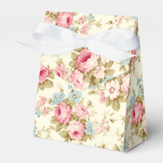 Caja Para Regalos Rosas románticos de inglés rosado en amarillo páli