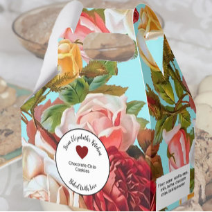 Caja Para Regalos Rosas rosas rosas en regalos al horno azul con ing