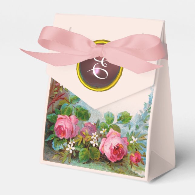 CAJA PARA REGALOS ROSAS ROSAS ROSAS Y JASMINES BODA DE PIEDRA GEM MO (Front Side)