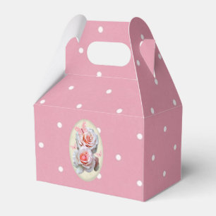 Caja Para Regalos rosas y mariposas