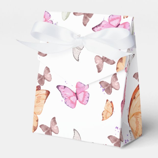 Caja Para Regalos rose gold butterfly (Front Side)